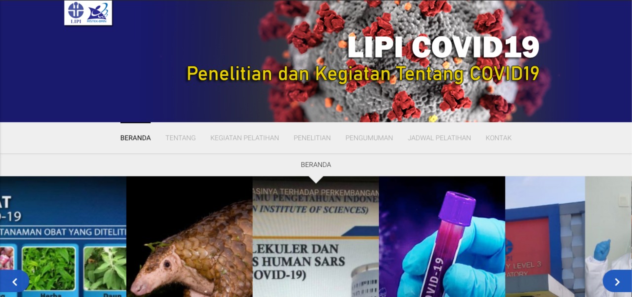 Kontribusi LIPI dalam Penanganan Covid-19